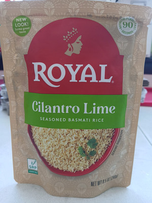 Royal Authentic Cilantro Lime Seasoned Basmati Rice 8.5 Oz