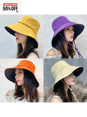 Breite Krempe Sonnenhut UV Schutz Bucket Cap Unisex für Wandern Camping Angeln