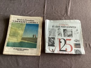 Vintage Lot of  St. Louis Post-Dispatch 120 & 125 Anniversary Newspapers