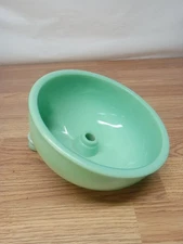 VTG Sunbeam Mixmaster Replacement Green Jadeite Glass Juicer Bowl 