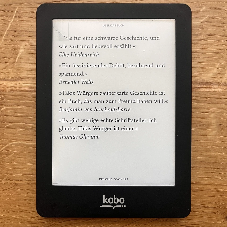 Kobo Glo - N613 - eBook Reader (2GB), WLAN, 15,2 cm (6 Zoll), Schwarz, OVP - Bild 2 von 4