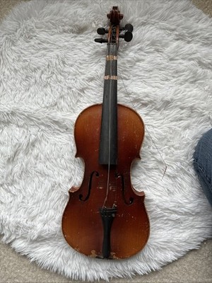 Full Size Antique German Violin with Bow