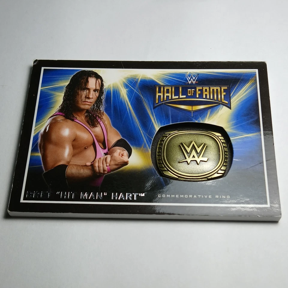 Anillo conmemorativo Brett Hart HOF 2016 Topps WWE #/275 RARO Foto 3 de 4