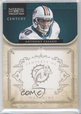 2011 Playoff National Treasures Century Silver 5/25 Anthony Fasano #77 h3a