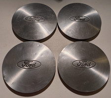 Vintage Ford Oem Aluminum Oval Center Caps Set Of 4