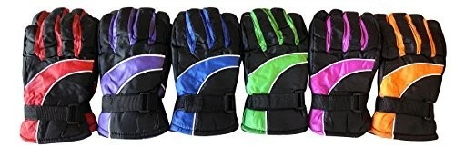6 Pairs Value Pack of Kids Thermal Sport Winter Warm Ski Gloves (Assorted)