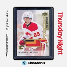2024 UPPER DECK PREMIER #129 SAMUEL HONZEK GOLD PREMIUM PATCH RC ROOKIE /49