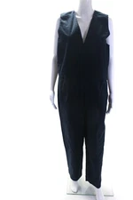 Everlane Womens The Structured Cotton Jumpsuit Navy Size 14