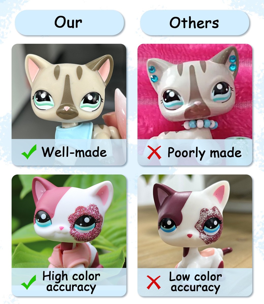 Figurine Littlest Pet Shop – Chat à Poils Courts #2291 – Exclusive EU – Occasion