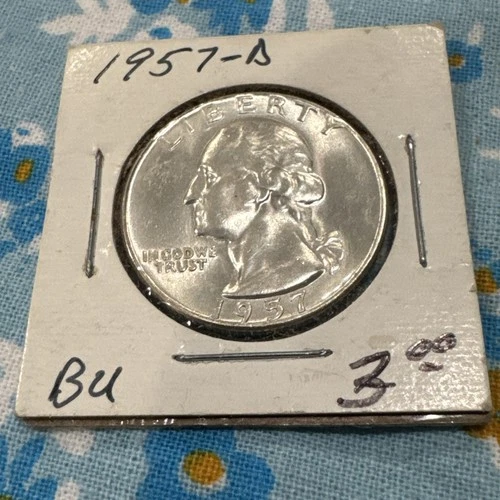 1957 D Washington Quarter GEM BU