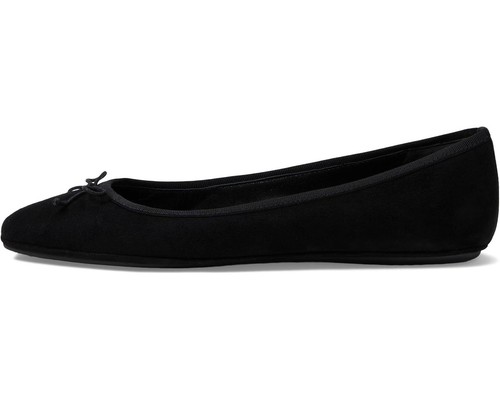 Zapatos planos de ballet Beatrix de gamuza negra para mujer Veronic Beard 7M - Imagen 2 de 5