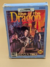 Rise of the Dragon (Sega CD, 1994) Cardboard Version, CIB, Reg. Card, Tested