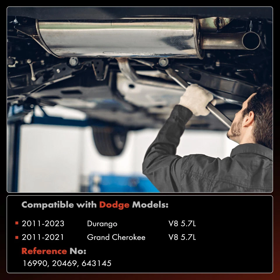 Front Driver Catalytic Converter for Jeep Grand Cherokee 2011-2021 Dodge Durango - Image 2 of 4