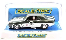 SCALEXTRIC "#46" 1969 CHEVROLET CAMARO TRANS AM DPR 1/32 SCALE SLOT CAR C4452