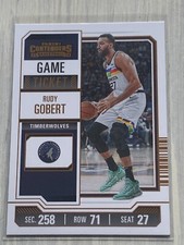 Rudy Gobert - 2023-24 Contenders Basketball Game Ticket Bronze Parallel - #64