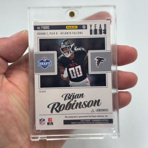 2023 Luminance Bijan Robinson Year One Signature Rookie #Y1BRO Card Autograph - Bild 2 von 2