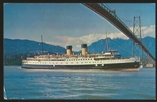 Postcard C P R CPR Princess Patricia Seattle USA Victoria Vancouver Canada Ship
