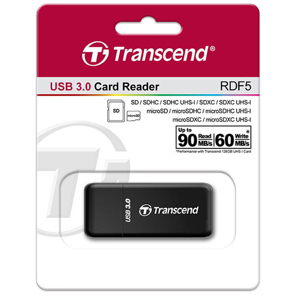 kQ Transcend TS-RDF5K Kartenleser USB 3.0 SD SDHC SDXC microSD microSDHC Retail