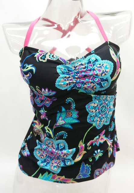paisley tankini swimsuit