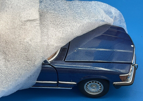 FRANKLIN MINT 1973 Mercedes-Benz 450SL Roadster Dark Blue 1:24 NEW RARE NICE! - Picture 15 of 19
