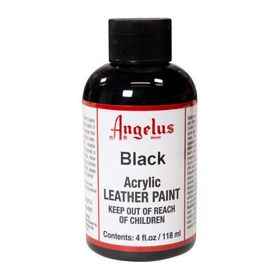 Angelus Schwarz (012) Acryl Lederfarbe 118ml (105,93 /1L) Leder färben