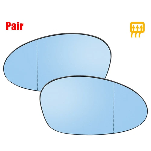 L&R For BMW E82 E88 E90 E91 E92 E46 Rear View Door Wind Mirror Glass Heated