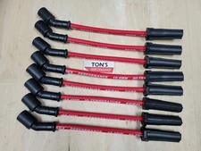 Ton's Performance 11" 10mm Spark Plug Wire Set GM LS LT LSX LQ9 Truck SUV Red