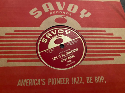 NAPPY BROWN : THIS IS MY CONFESSION  /  FOR THOSE WHO LOVE.  US. 78 rpm (1959)