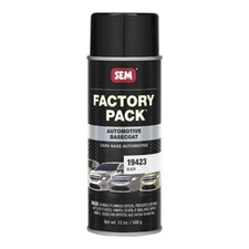 SEM 19423 Factory Pack Black Automotive Basecoat 12 oz