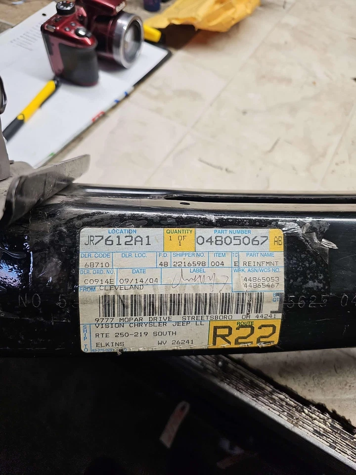 Dodge Intrepid 1993-1997 *nuevo* montaje parachoques refuerzo delantero id-4805067ab Foto 3 de 4