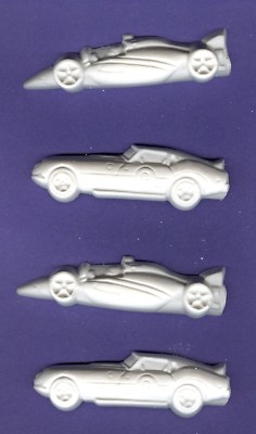Race Cars plaster of Paris painting project. Set of 6!
