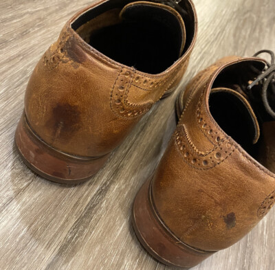 Cole Haan Air Colton Wing Tip Oxfords Shoes Distressed Brown  display picture 3