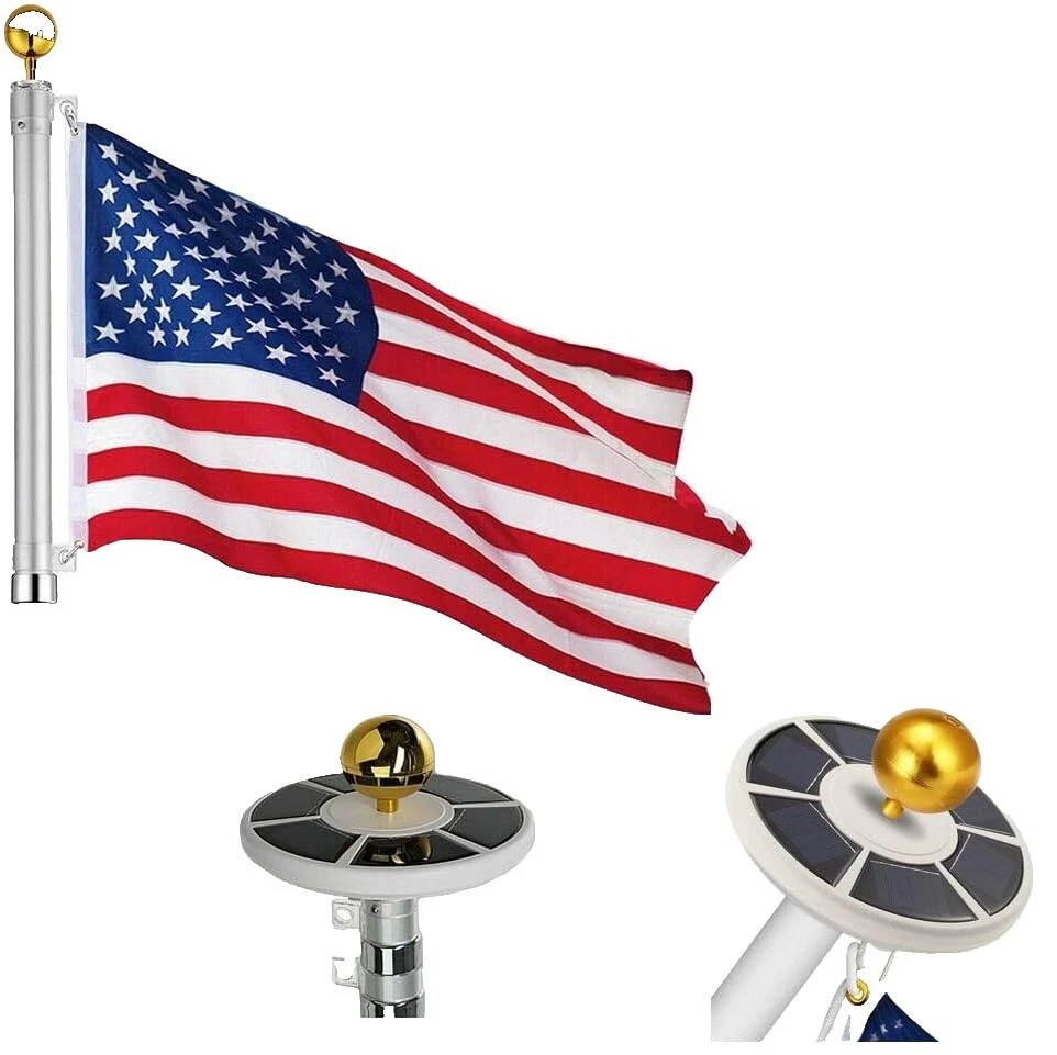 Aluminum Solar Lights Flag Poles & Parts
