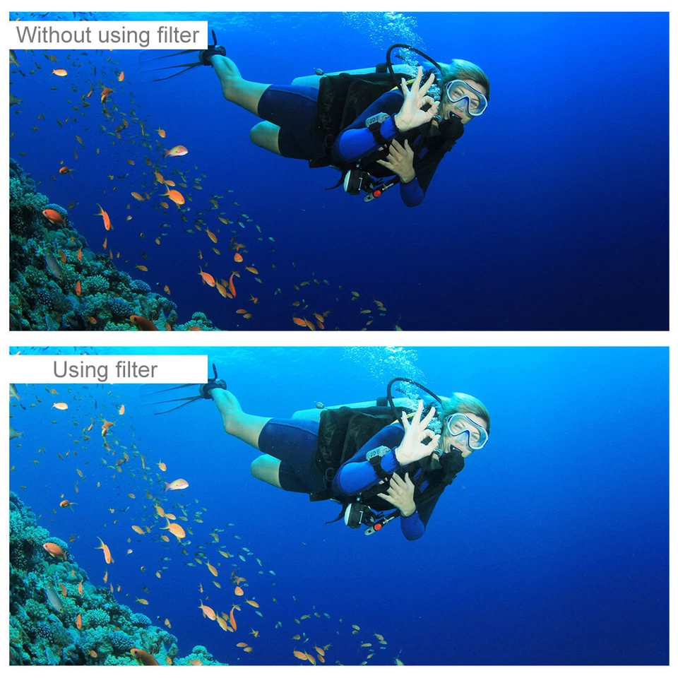 PULUZ for GoPro HERO 8 Black Square Housing Diving Color Lens Filter - Image 4 of 4