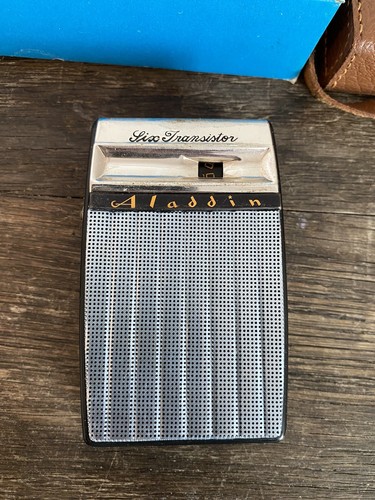 Vintage Aladdin AL-603 Transistor Shirt Pocket Radio Original Complete With Box - Picture 2 of 17