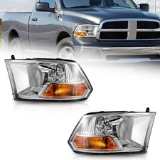 Weelmoto Headlights Assembly For 2009-2012 Dodge Ram 1500 2500 3500