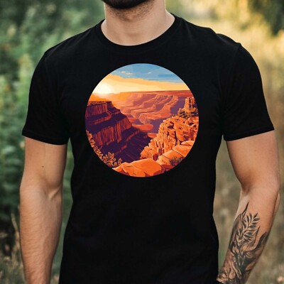 Herren T-Shirt Grand Canyon Nationalpark Motiv Baumwolle Größe XS bis 5XL