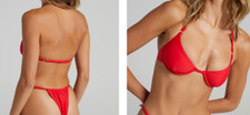 TWIIN New Era Halter Underwired Bikini Bra Red Size S New with Tags Free P&P UK