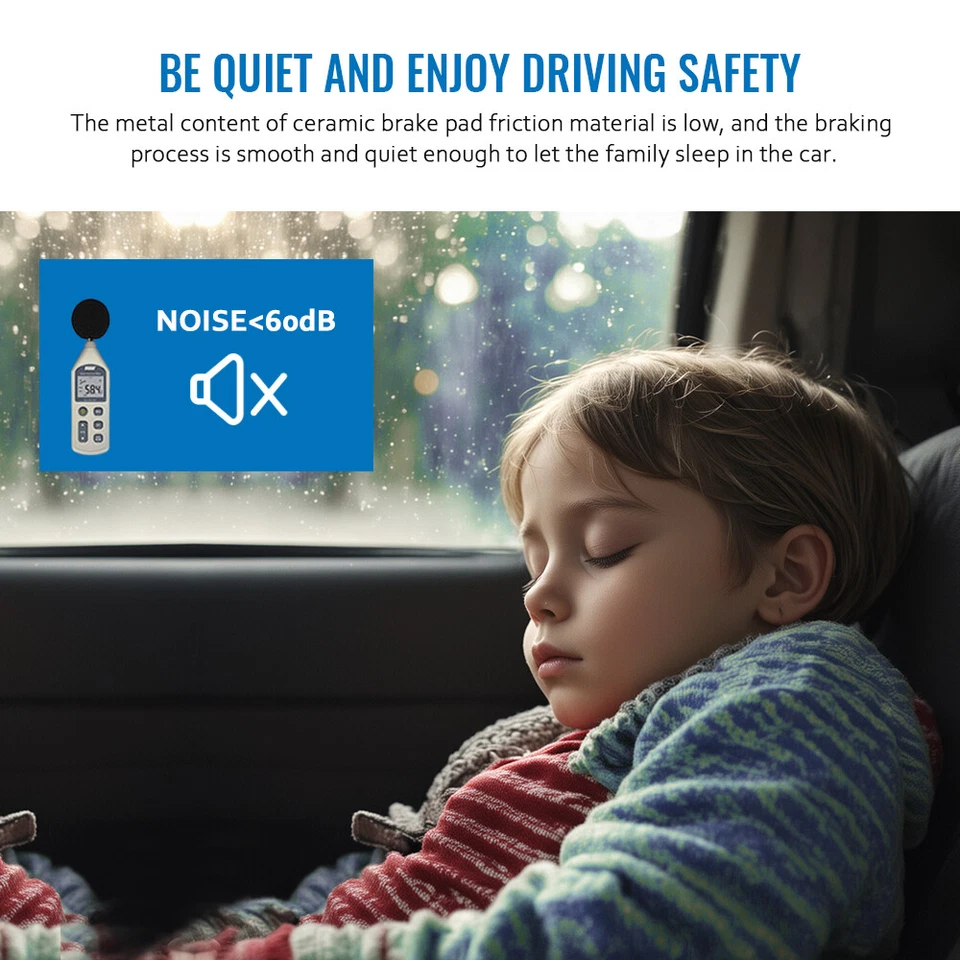 Front & Rear Drilled Brake Rotors + Pads for Subaru Forester Impreza Outback - Image 4 of 4