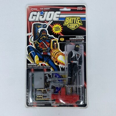 Vintage GI Joe COBRA COMMANDER v6 Original 1993 Battle Corps #24 MOC Sealed