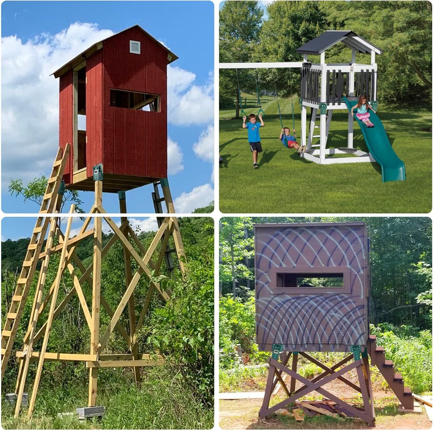 Angle Bracket Outdoor Compound Elevator Bracket for Deer Stand Hunting