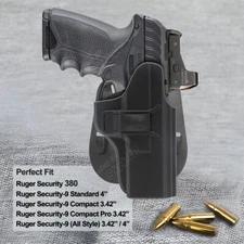 Holster For Ruger Security 380 Security 9 Compact Pro Standard 9mm Holster