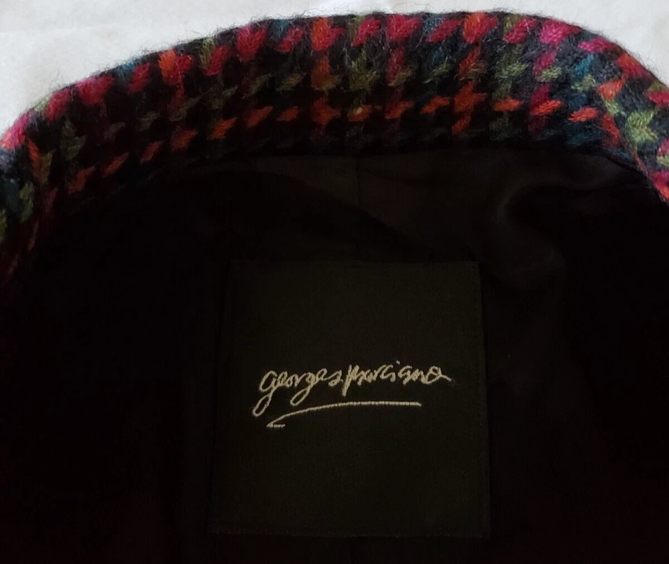 Blazer Guess Georges Marciano Para Mujer M Colorido Lana 1 Botón Hecho en EE. UU. *Leer Foto 2 de 4