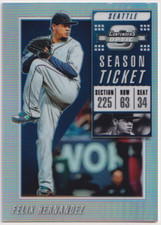 2019 Donruss Optic Contenders Prizm #16 Felix Hernandez ST Seattle Mariners