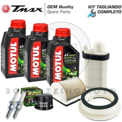 KIT TAGLIANDO YAMAHA TMAX T-MAX 500 2001-2003 FILTRI CANDELE OLIO