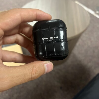 Saint Laurent Paris , Airpods Croc Effect Case in Black BNWB OS | eBay