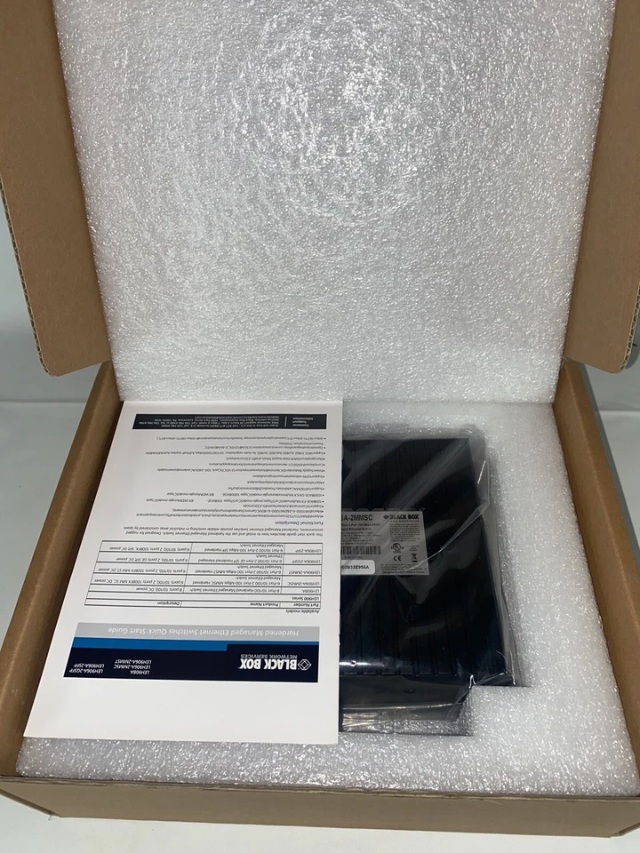 Black Box LEH906A-2MMSC 6-Port 10/100 Mbps 2-Port 100 Mbps MMSC New Open Box - Image 3 of 4