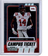 2021 Dk Metcalf Panini Contenders Draft Picks Campus Ticket #27 Ole Miss