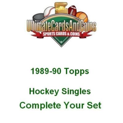 1989-90 Topps Hockey Singles Complete Your Set