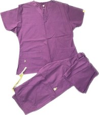 Wonderwink Scrub Set Top L bottoms LT Purple Eggplant